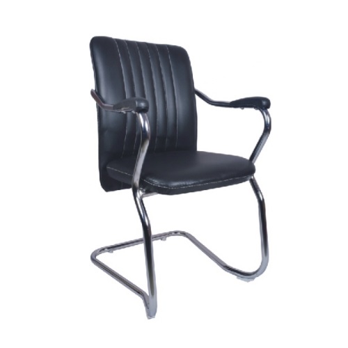 0257 MB Black Invitado Mid Back Guest Chair